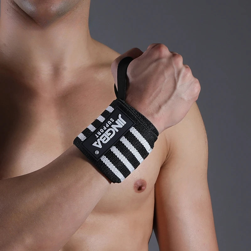 Wrist Wraps Weightlifting Support - 1Pc リストバンド手首サポートブレースストラップ強度重量挙げリストラップ包帯フィットネスジムトレーニング