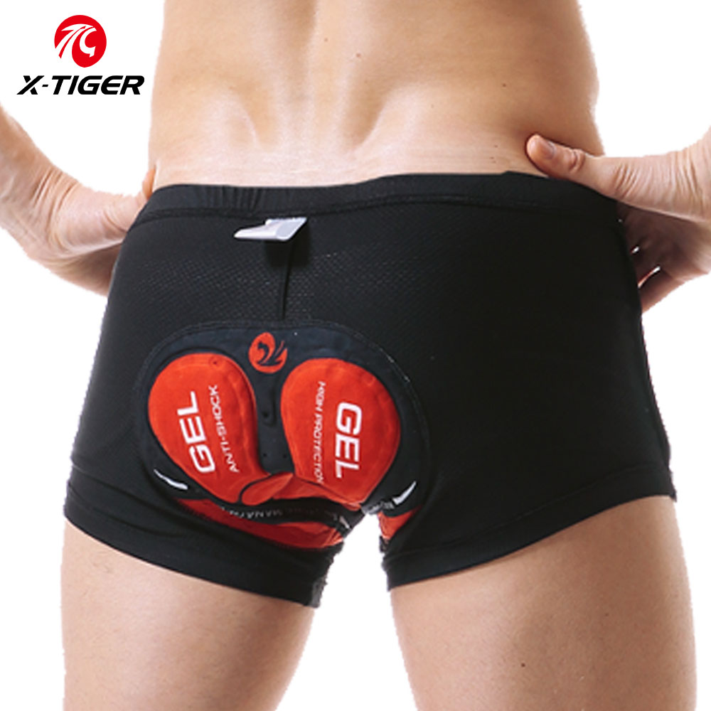 Padded Cycling Shorts 5D Gel - WOSAWE メンズ MTB サイクリングショーツ 5D ゲルパッド