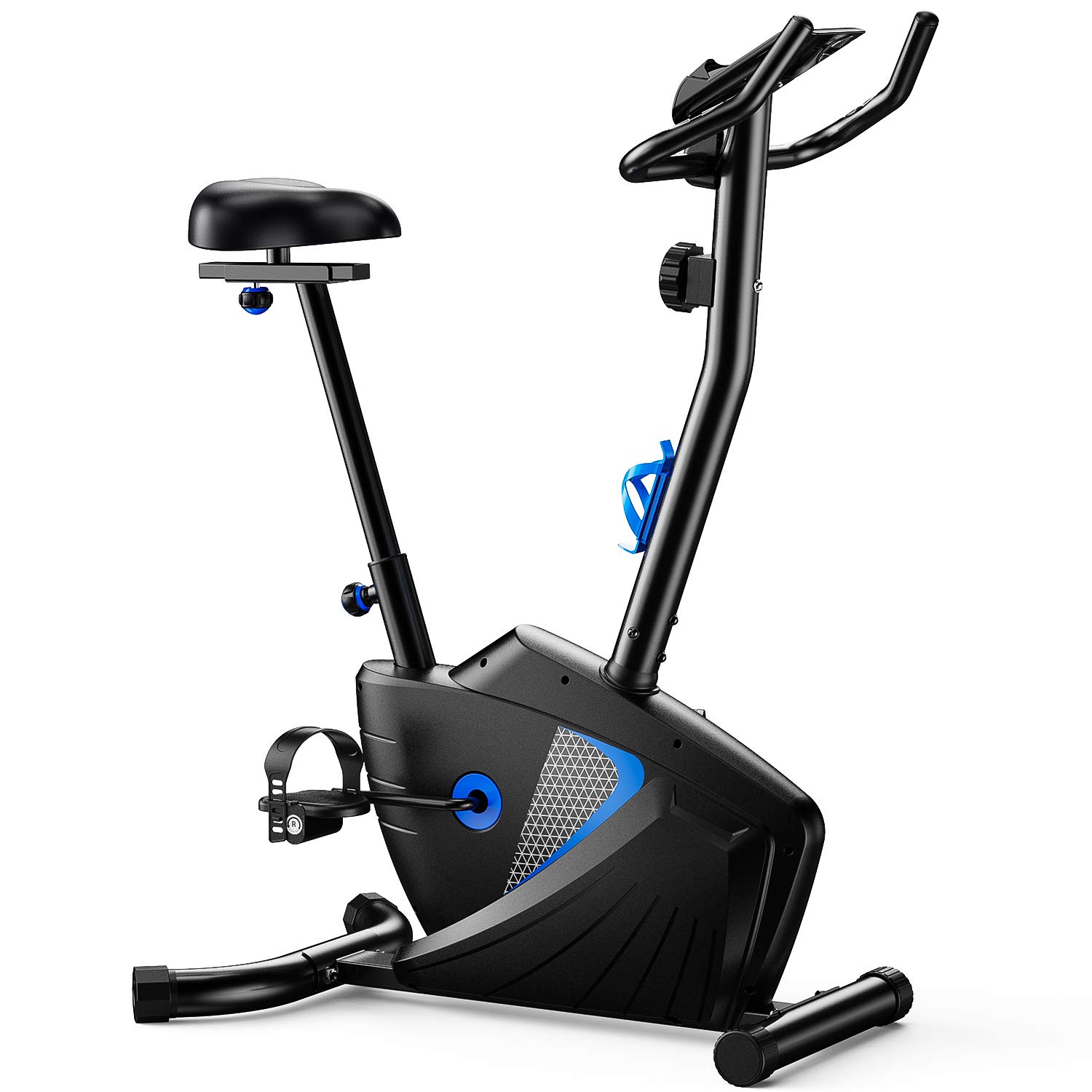 Exercise Bike Magnetic Resistance - 調整可能な磁気抵抗エクササイズバイク、静かでスムーズなサイクリングホームトレーナー、多段階フィットネスレベル対応、カスタマイズ可能