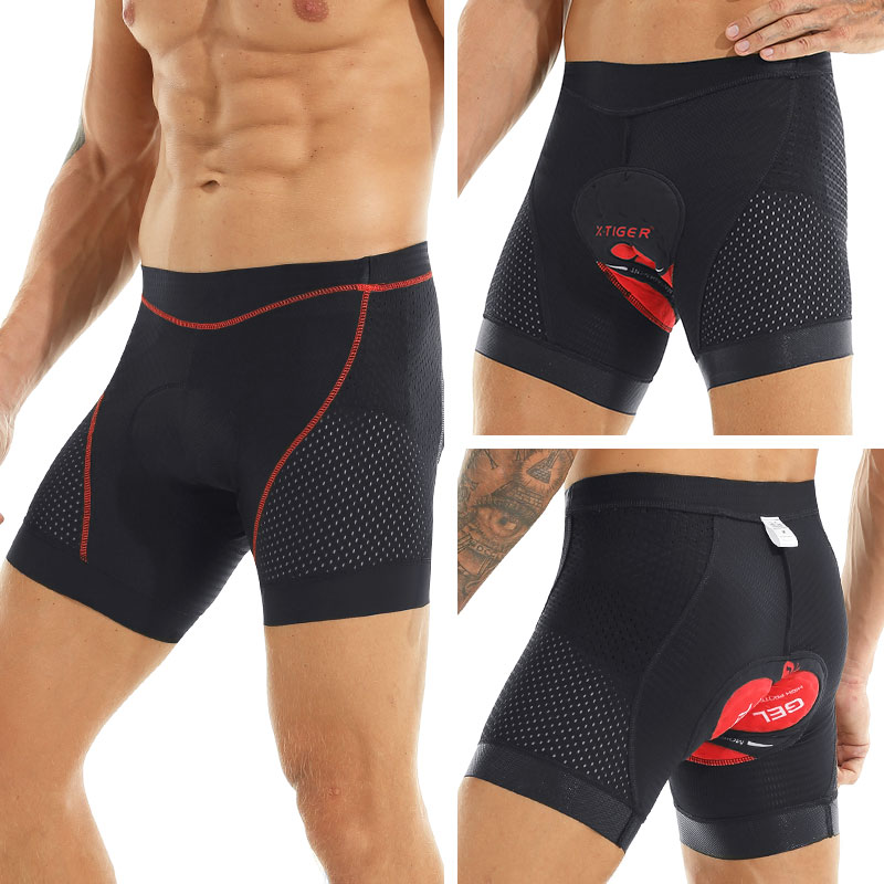 Padded Cycling Shorts 5D Gel - X-虎サイクリングショーツアップグレード 5D gel 下着プロ耐衝撃サイクリング underpant 自転車ショーツバイク下着