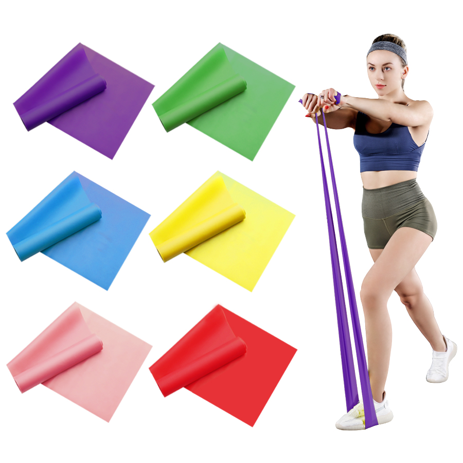 Pilates Bar Kit With Resistance Bands - 2/3/4/6 個のヨガレジスタンスバンド: 理学療法、フィットネス、ヨガ、ピラティス、リハビリテーション、ストレッチ用の TPE 弾性ストレッチバンド