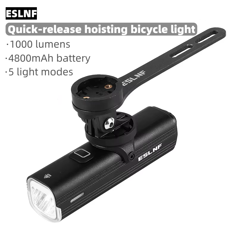 Rechargeable Bicycle Headlight 1000 Lumen - ESLNF自転車用フロントライト 1000ルーメン 4800mAh バイクヘッドライト 防水 USB充電式