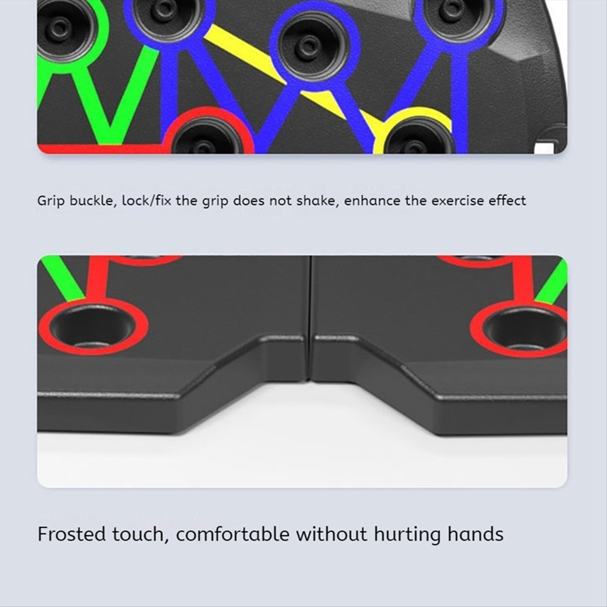 Push Up Board Foldable Multi Function - A10R ポータブル折りたたみ式プッシュアップボード - 総合的な体幹トレーニングのための多機能フィットネスツール