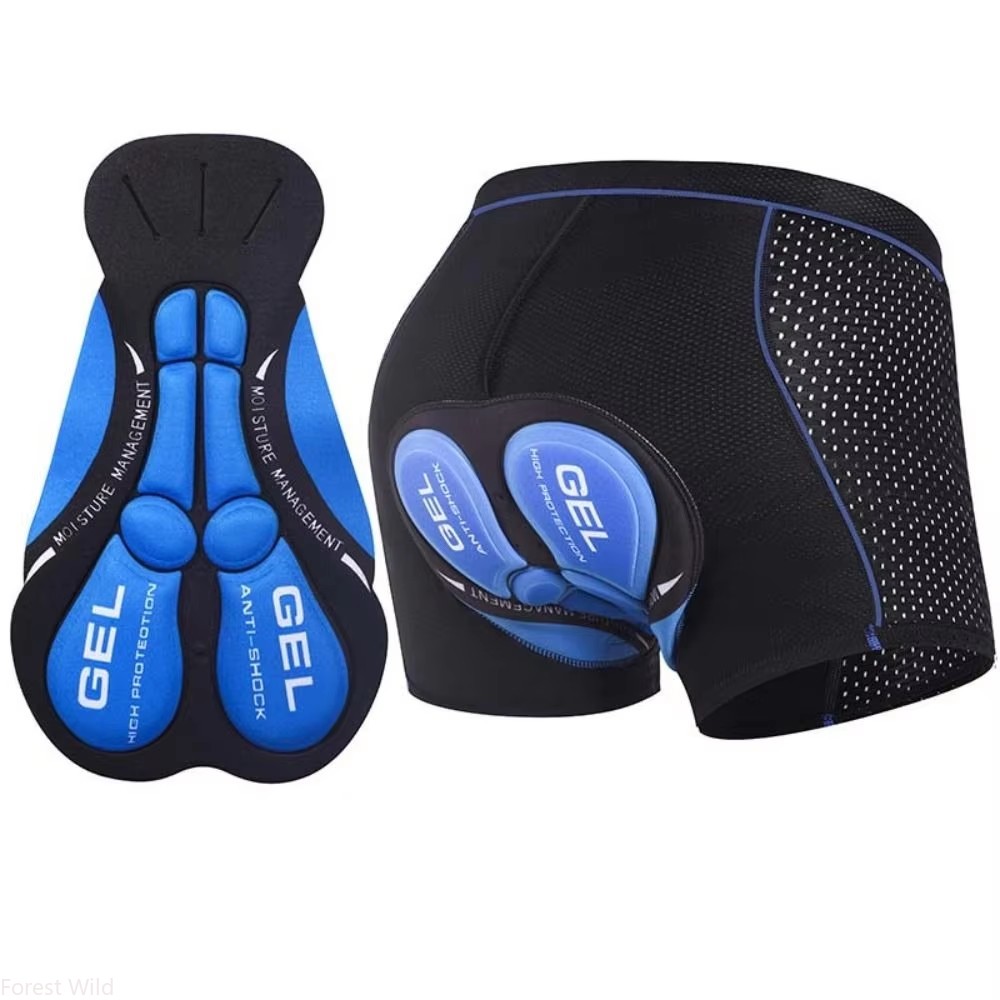 Padded Cycling Shorts 5D Gel - 5D ゲルパッド耐衝撃通気性サイクリング下着ショーツ男性用 MTB ロードバイク用品パッド入り自転車パンツキットセット