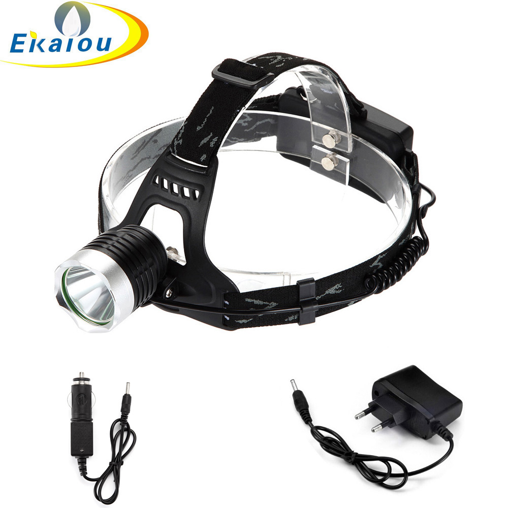 Rechargeable Bicycle Headlight 1000 Lumen - ホットT6 ledヘッドランプ自転車ライト18650懐中電灯1000ルーメン充電式ヘッドライトトーチポータブルキャンプランプ