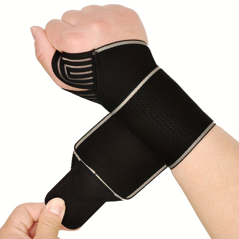 Wrist Wraps Weightlifting Support - 重量挙げ、スポーツ、日常使用用の調節可能なリストサポートストラップ 1 本 - 手首の安定性とパフォーマンスを向上させます。