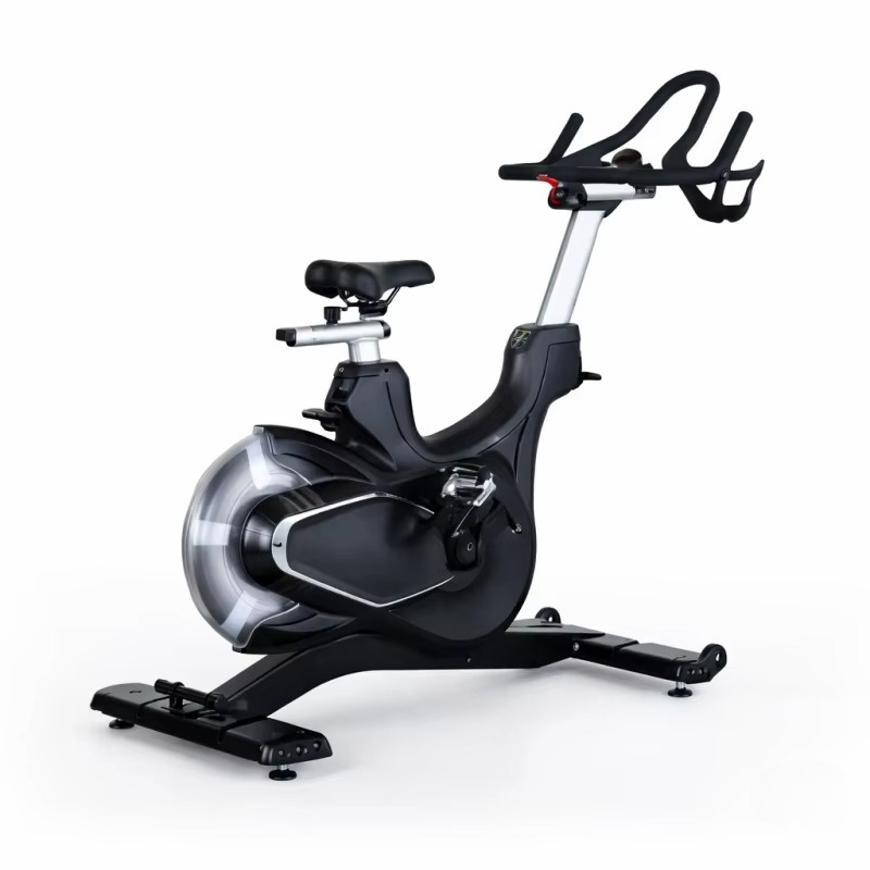 Exercise Bike Magnetic Resistance - 業務用エクササイズバイク、ジム用磁気抵抗スピンバイク、アルミフライホイールベルトドライブ付き室内サイクル