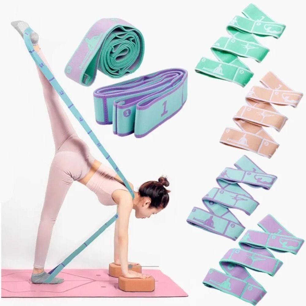Pilates Bar Kit With Resistance Bands - 弾性ヨガ抵抗バンド ヨガストレッチベルト ダンスストレッチバンド ホームピラティスエクササイズ プルストラップベルト フィットネススポーツ