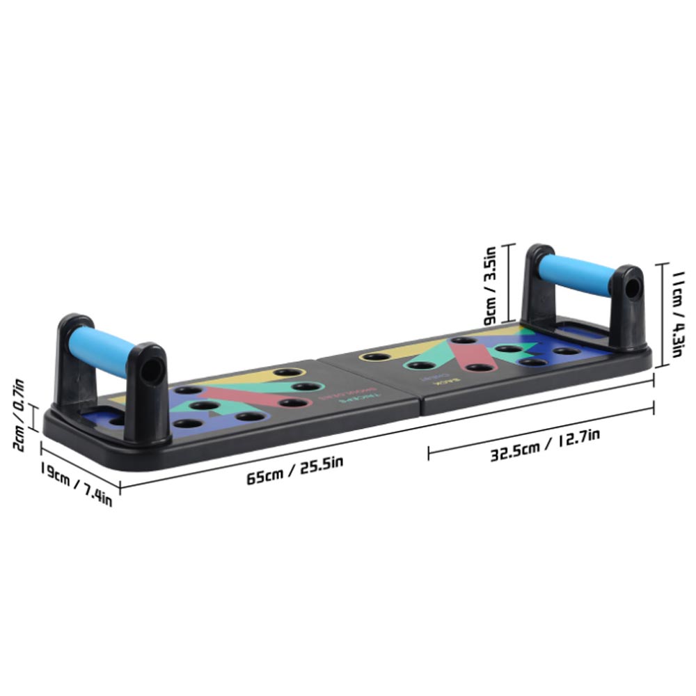 Push Up Board Foldable Multi Function - 9-in-1折りたたみ式腕立て伏せラックボード多機能筋トレ器具