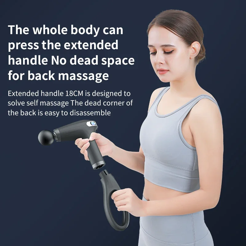 マッサージスティック マッサージガン 延長ハンドル付き 電動 - Electric Massage Gun Deep Tissue のレビューと価格
