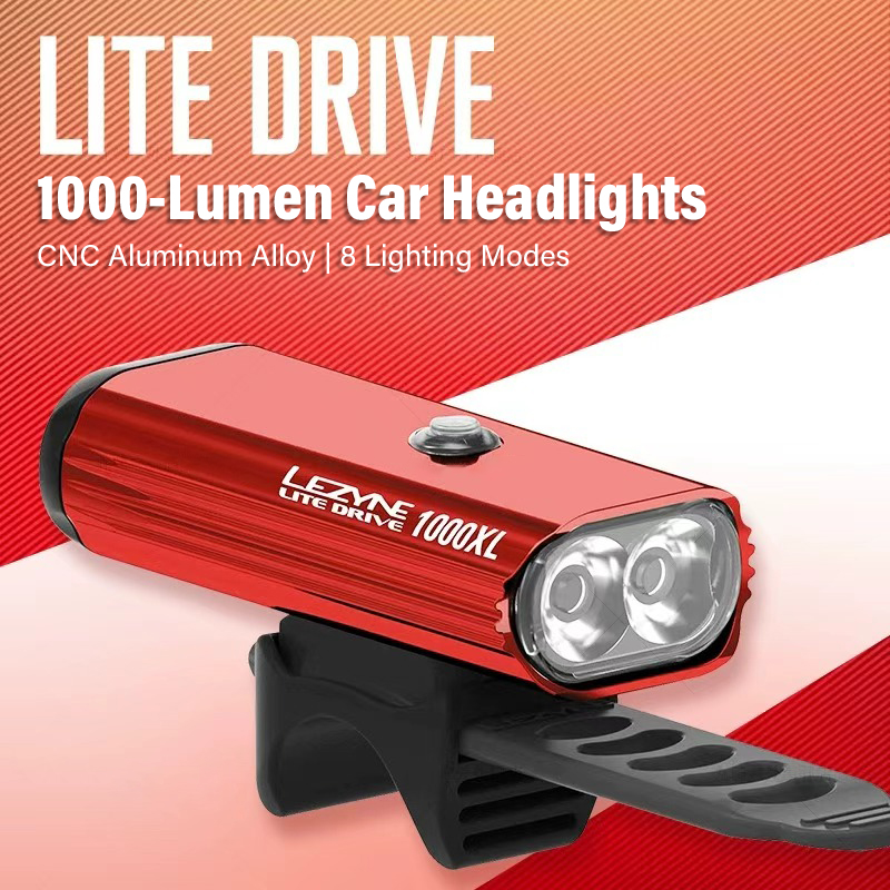 LEZYNE 1000ルーメン自転車ライト - アルミ合金製 - Rechargeable Bicycle Headlight 1000 Lumen のレビューと価格