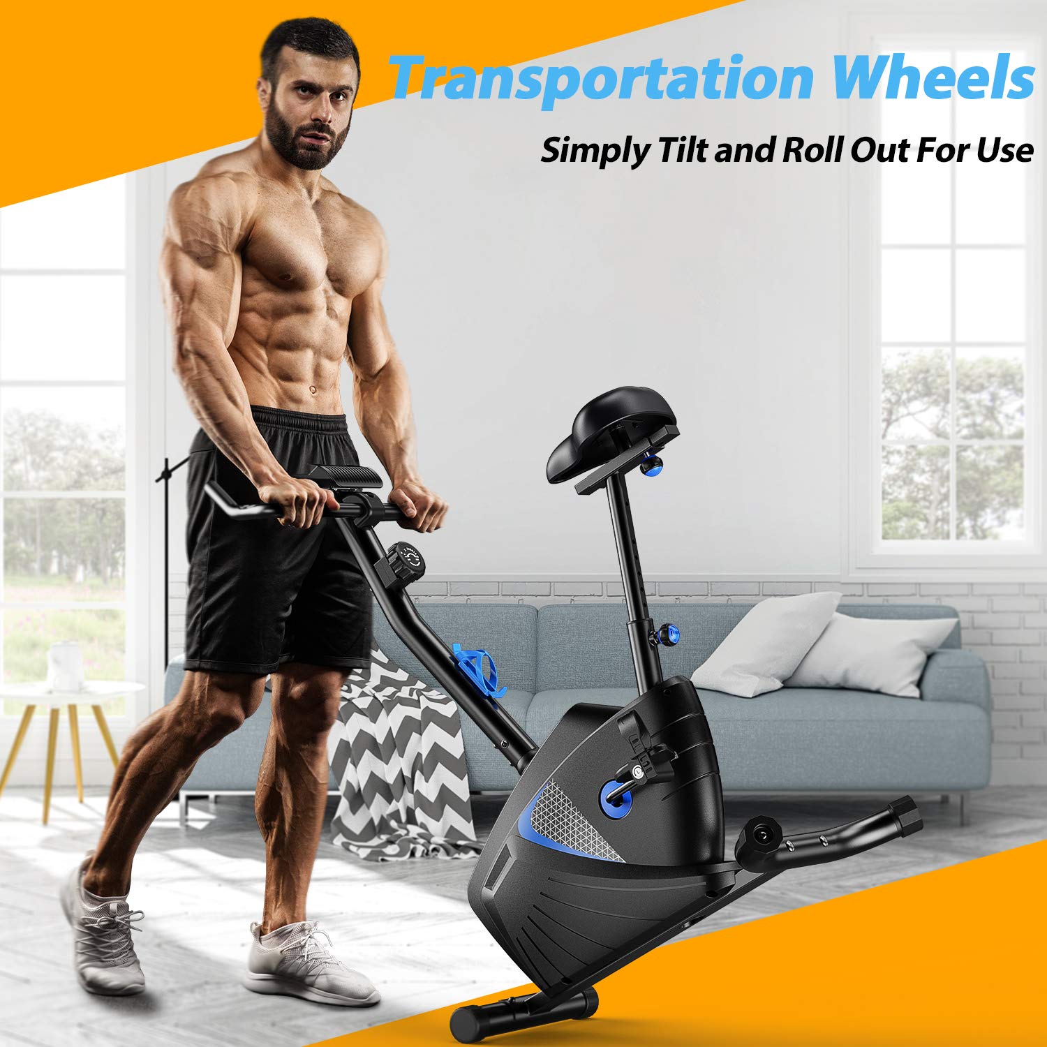 調整可能な磁気抵抗エクササイズバイク、静かでスムーズなサイク - Exercise Bike Magnetic Resistance のレビューと価格