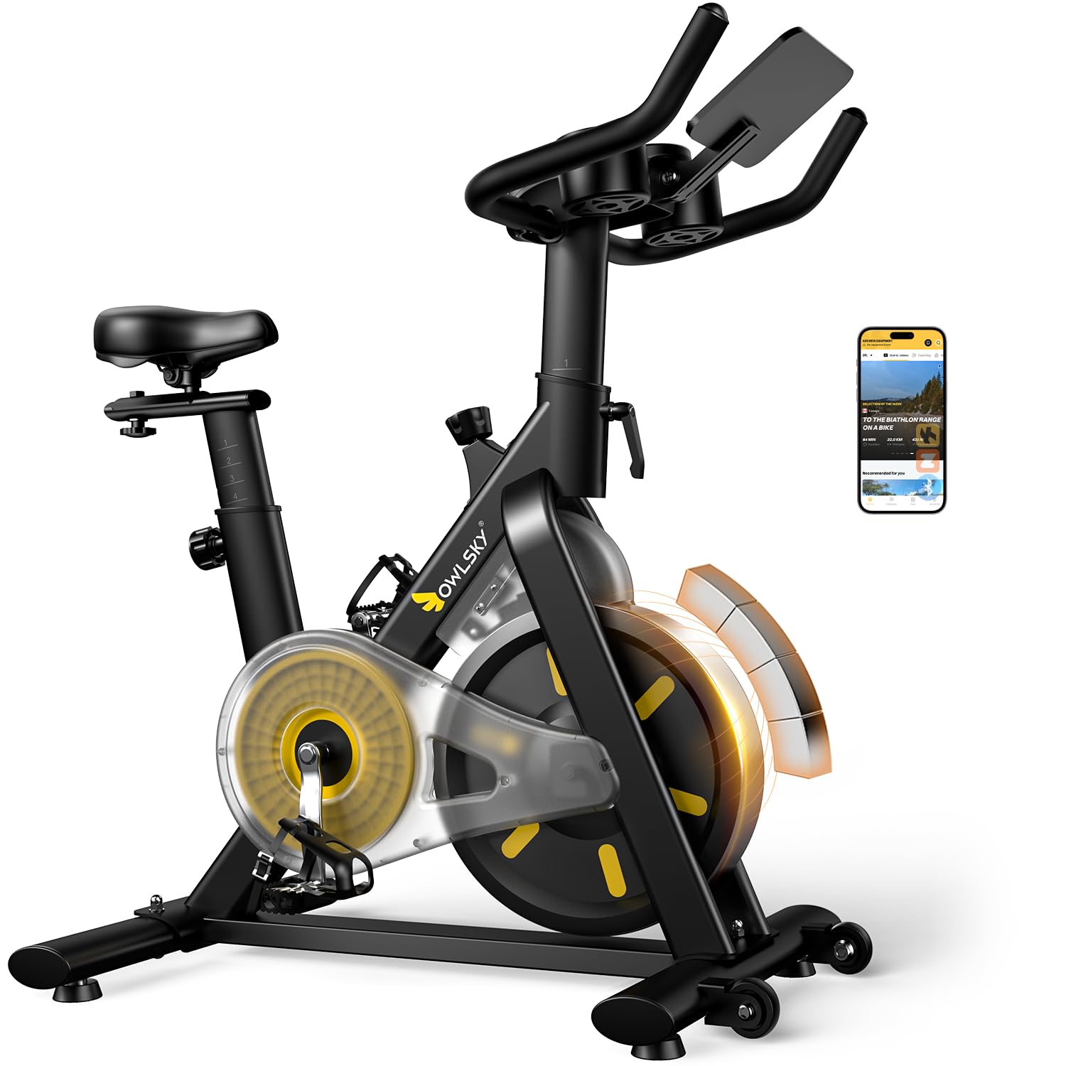 エクササイズバイク 磁気抵抗 300ポンド 静音 家庭用フィ - Exercise Bike Magnetic Resistance のレビューと価格