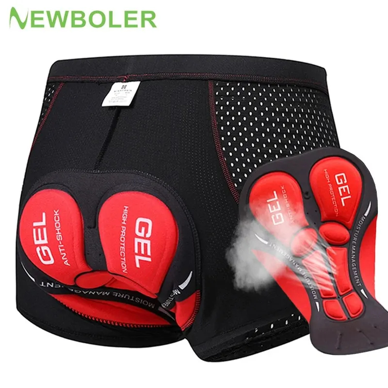 NEWBOLER メンズ MTB サイクリングショーツ 5D - Padded Cycling Shorts 5D Gel のレビューと価格