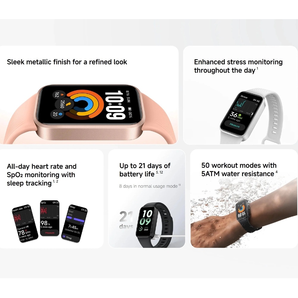 グローバル版 Xiaomi スマートバンド 11 アクティブ - Resistance Bands Set With Handles のレビューと価格