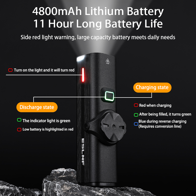 ESLNF自転車用フロントライト 1000ルーメン 4800 - Rechargeable Bicycle Headlight 1000 Lumen のレビューと価格