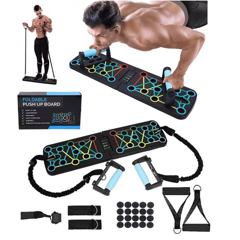 多機能折りたたみ式エクササイズ器具 プッシュアップスタンド  - Push Up Board Foldable Multi Function のレビューと価格