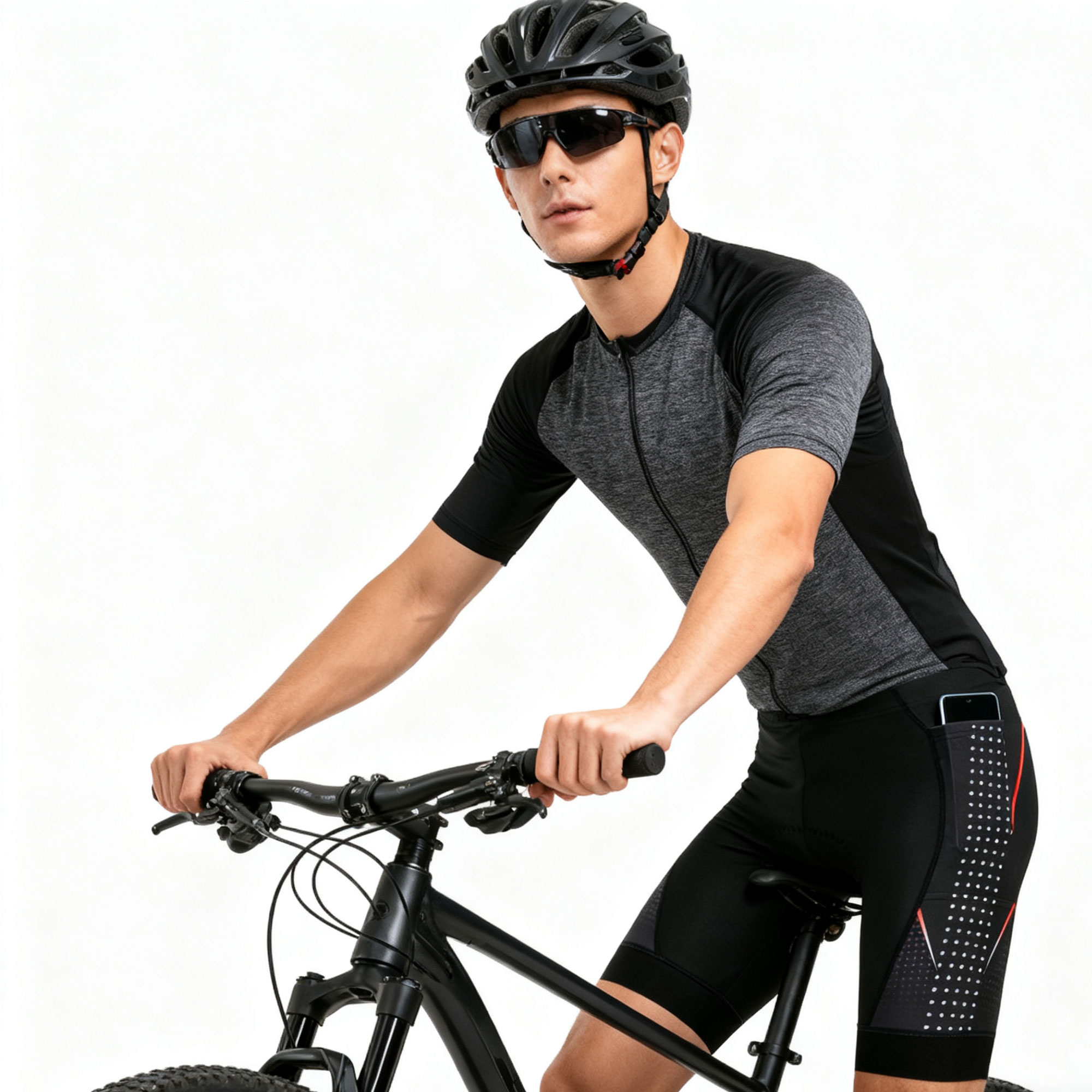 プレミアムロードバイクショーツ 5Dジェルパッド付き メンズ - Padded Cycling Shorts 5D Gel のレビューと価格