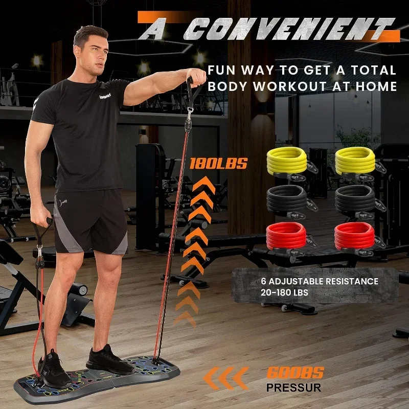 多機能プッシュアップボード ピラティスバーセット レジスタン - Pilates Bar Kit With Resistance Bands のレビューと価格