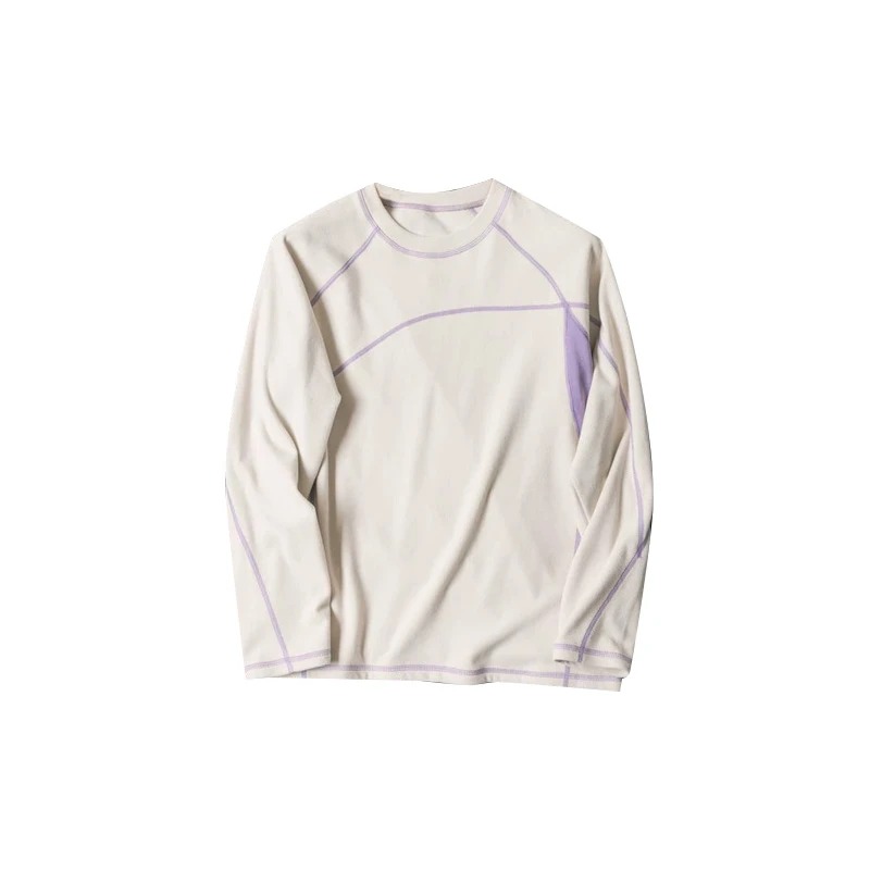 ユニセックスアウトドアカラーブロック長袖 Tシャツストレッチ - Hiking のレビューと価格