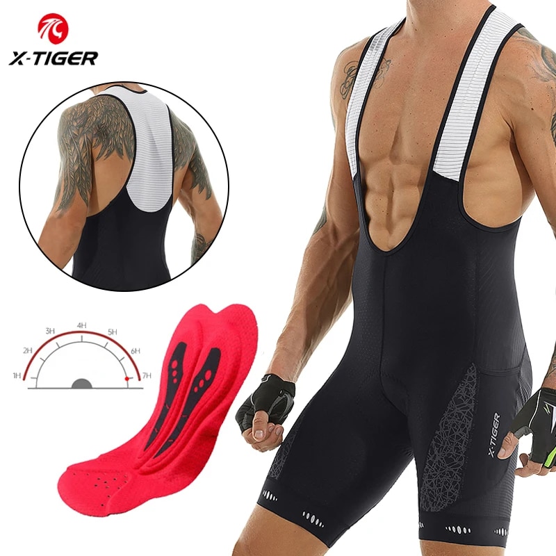 サイクリングビブショーツ5dゲルパッドマウンテンバイクショー - Padded Cycling Shorts 5D Gel のレビューと価格