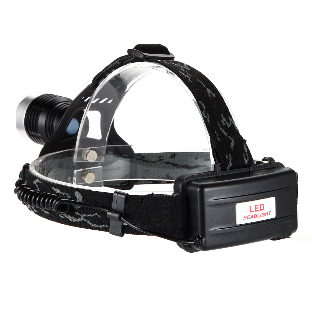 ホットT6 ledヘッドランプ自転車ライト18650懐中電灯 - Rechargeable Bicycle Headlight 1000 Lumen のレビューと価格