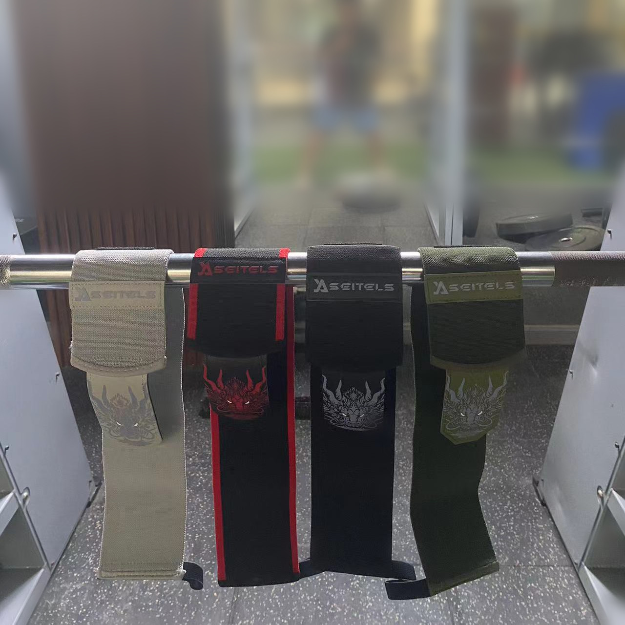 1組 中国龍柄 フィットネスリストストラップ ジム ウェイト - Wrist Wraps Weightlifting Support のレビューと価格