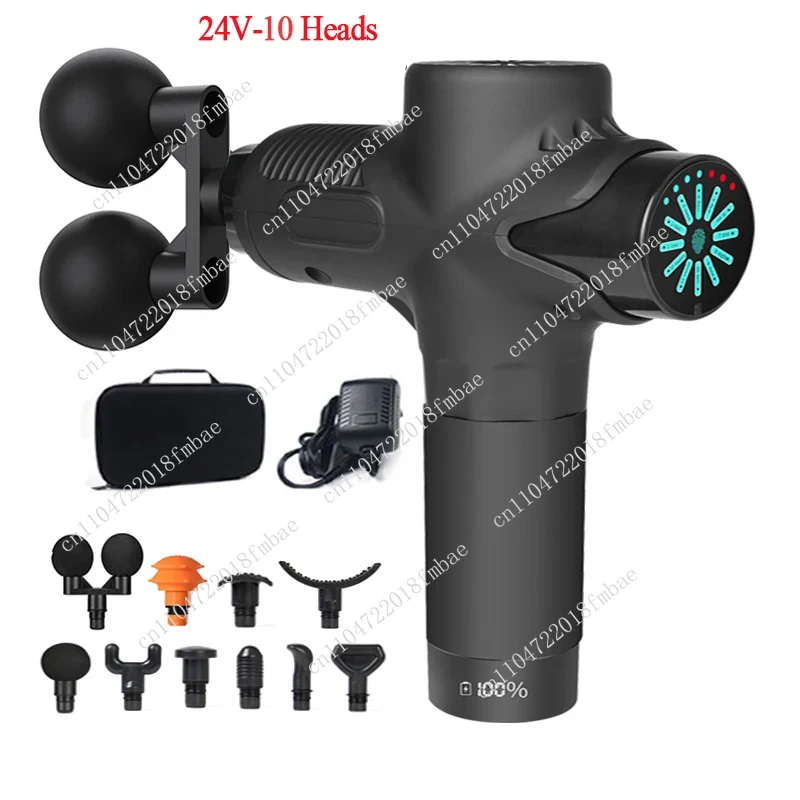 24Vプロ仕様温冷圧縮電動マッサージガン 12種類の高周波筋 - Electric Massage Gun Deep Tissue のレビューと価格