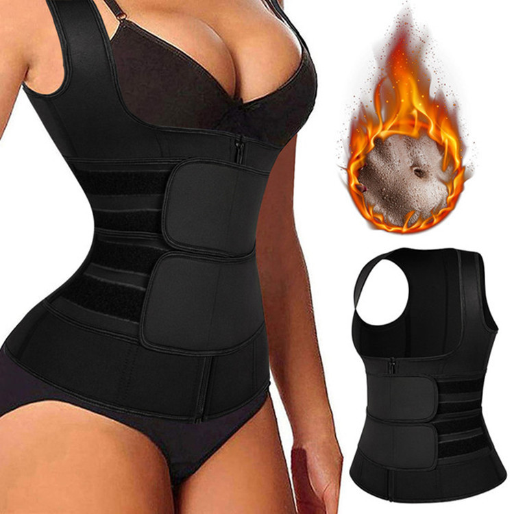 女性用ネオプレンサウナトップ、減量用ジッパーウエストトレーナ - Sweat Waist Trainer Belt Neoprene のレビューと価格