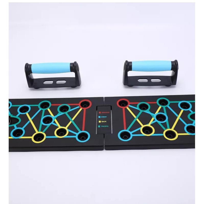 ポータブル多機能プッシュアップボードセットハンドル付き折りた - Push Up Board Foldable Multi Function のレビューと価格
