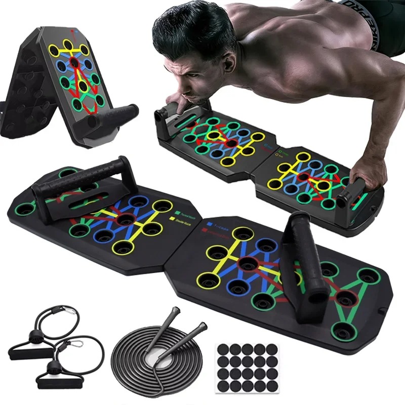 折りたたみ式腕立て伏せボードセット - 胸、腹部、腕、背中の - Push Up Board Foldable Multi Function のレビューと価格