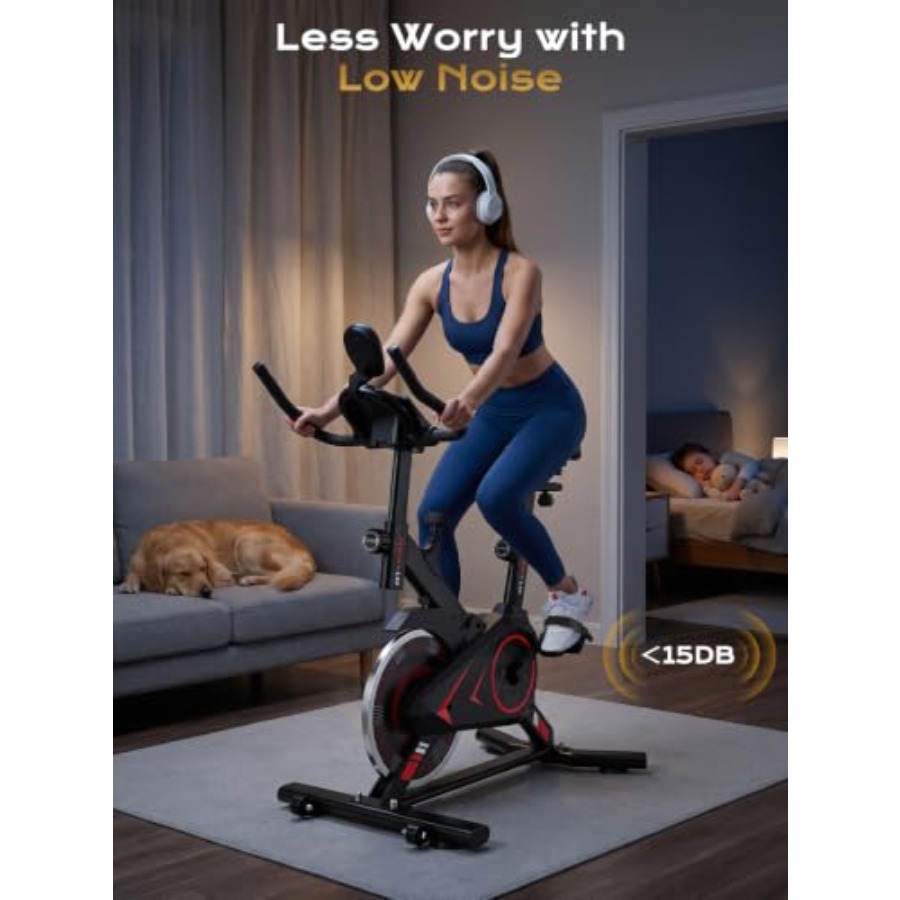 耐荷重350ポンド、スチールフレーム、黒色、スムーズな磁気抵 - Exercise Bike Magnetic Resistance のレビューと価格
