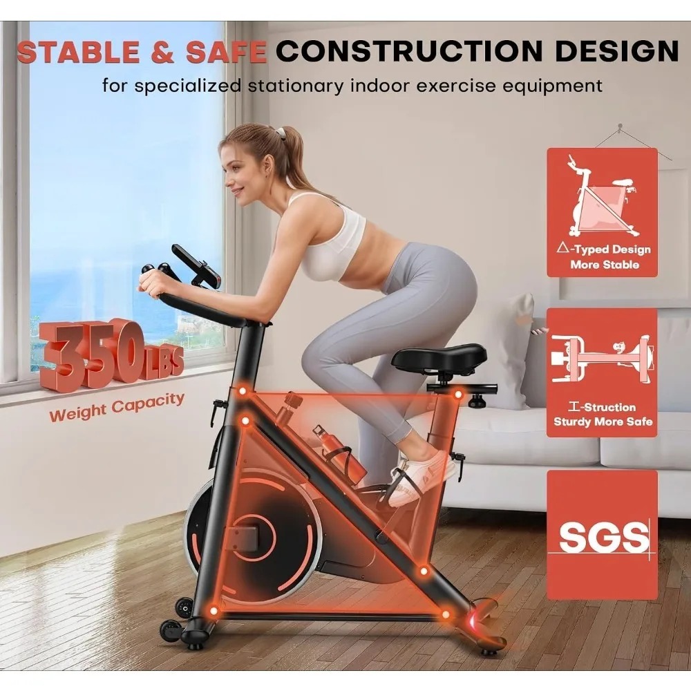 調整可能な磁気抵抗式ステーショナリーエクササイズバイク、アプ - Exercise Bike Magnetic Resistance のレビューと価格