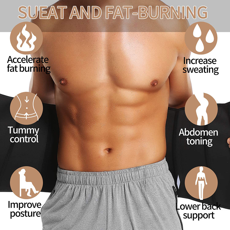 男性用ネオプレンウエストトレーニングコルセット,減量ベルト, - Sweat Waist Trainer Belt Neoprene のレビューと価格