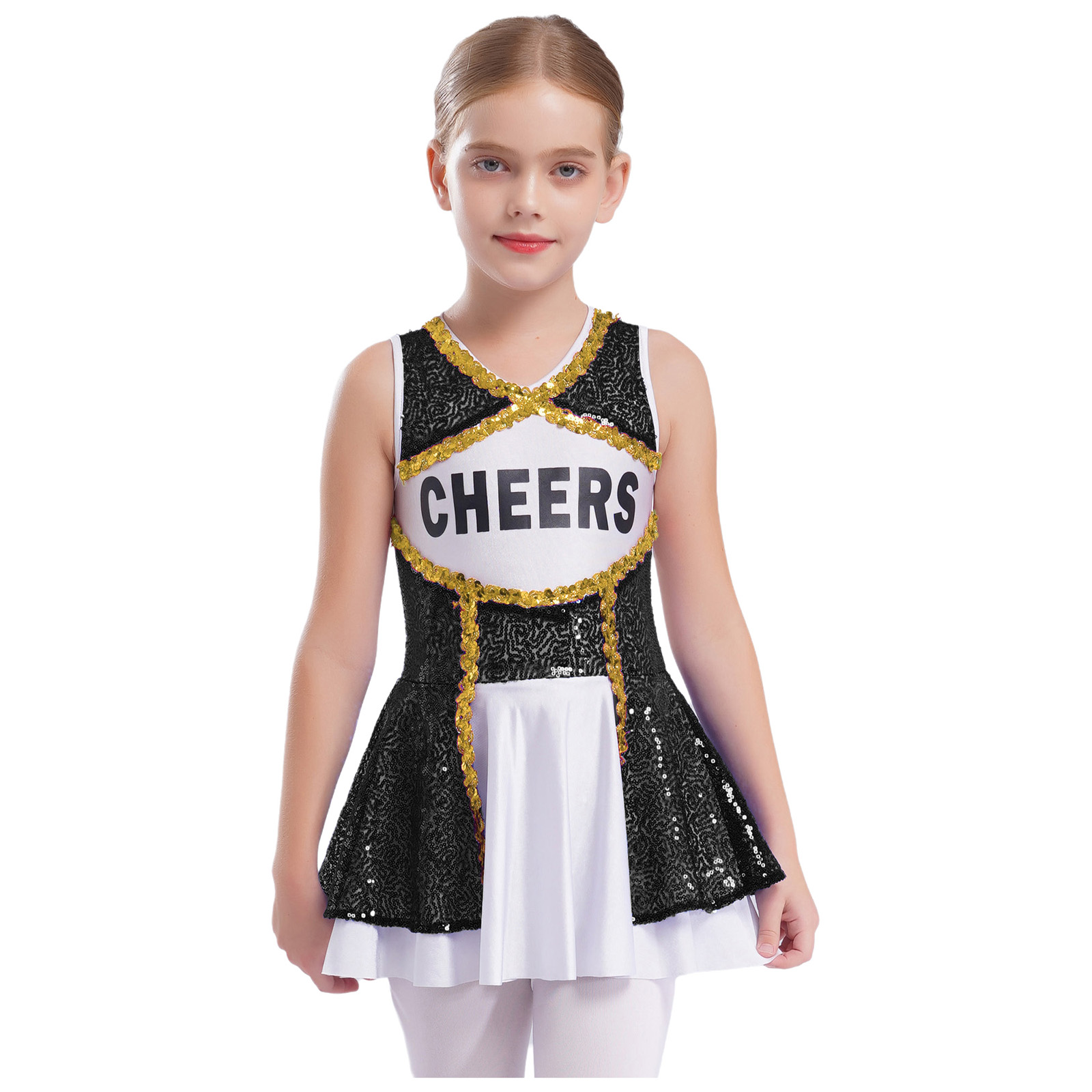 高校チアリーダーコスチューム 子供用 女の子 ハロウィン チ - Team Sports のレビューと価格