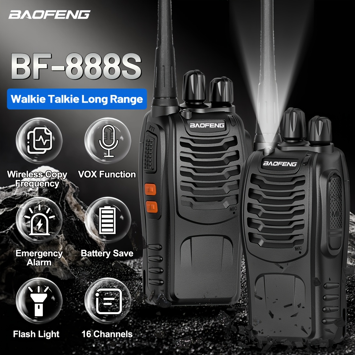 Baofeng 長距離トランシーバー 大人用 イヤホン付き  - Hiking のレビューと価格