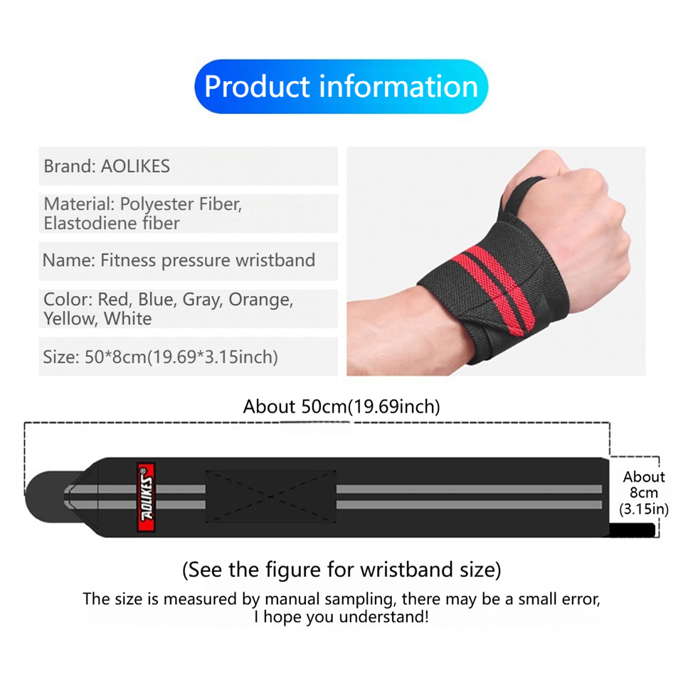 AOLIKES フィットネスリストラップ ウェイトリフティン - Wrist Wraps Weightlifting Support のレビューと価格