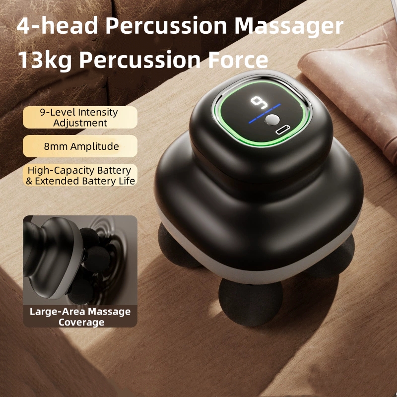 4 ヘッドハンドヘルド筋膜ガンプロフェッショナル筋肉マッサー - Electric Massage Gun Deep Tissue のレビューと価格