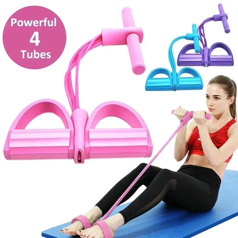 4/6 レベルの抵抗バンド エラスティックバンド 滑り止めハ - Pilates Bar Kit With Resistance Bands のレビューと価格